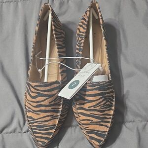 Women's Zebra Print Loafers